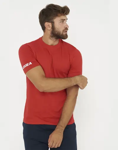 Majica obična pamučna crvena